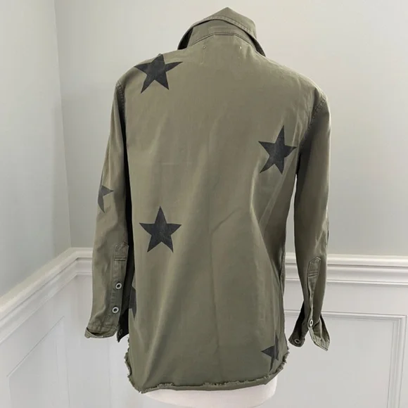 PISTOLA CAMILO STAR PRINT MILITARY JACKET SIZE S! - Picture 6 of 8